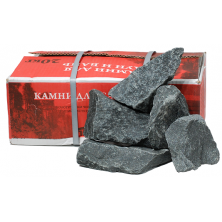 Габбро-диабаз колотый камни для бани (70-150 мм), 20 кг