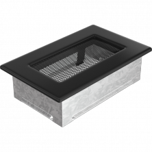 Kratki вентиляционная решетка черная для камина, 110*170 мм