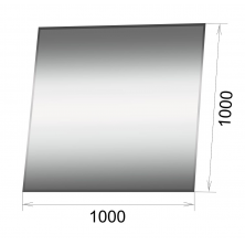Лист нержавейки AISI-304 (толщина 0,5 мм) 1000*1000 мм