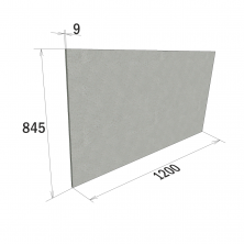 Минерит ЛВ Сауна (Cembrit) 845*1200*9 мм фиброцементная термозащитная плита для печей и каминов